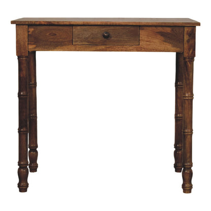 Key West Bamboo Teak Writing Desk with Drawer