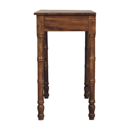 Key West Bamboo Teak Writing Desk with Drawer