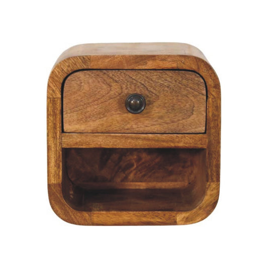 Big Sur Curved Floating 1 Drawer Nightstand