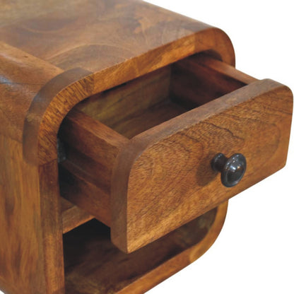 Big Sur Curved Floating 1 Drawer Nightstand