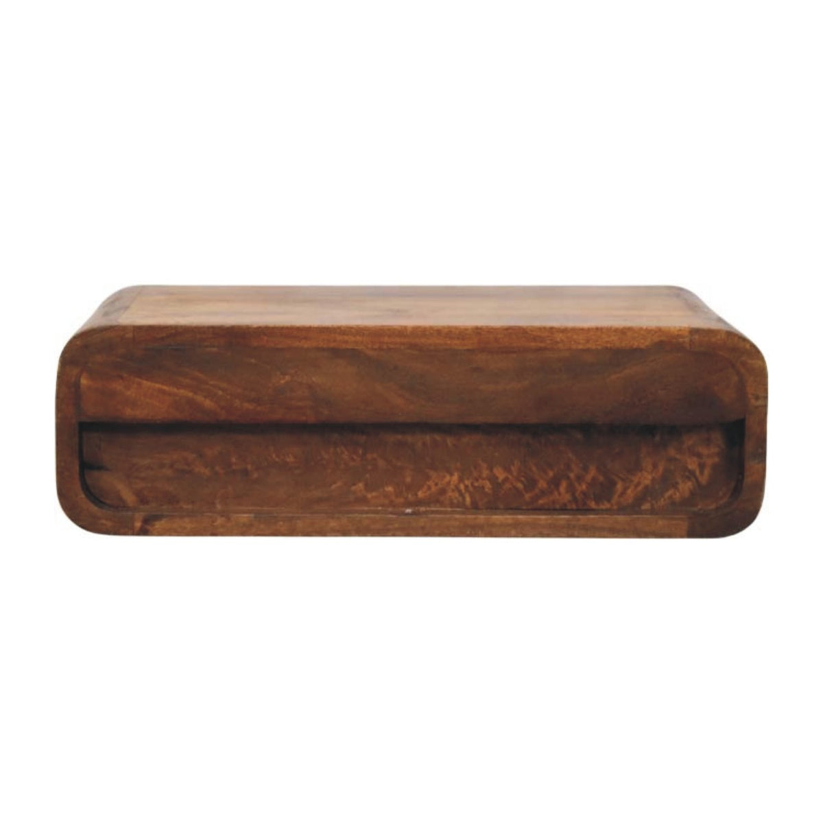 Big Sur Amber Oak Curved 1 Drawer Stand