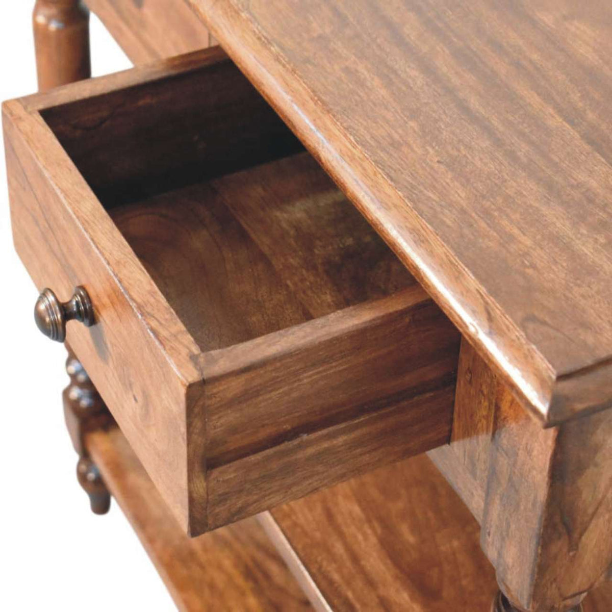 Lexington Roasted Almond 2-Drawer Side Table