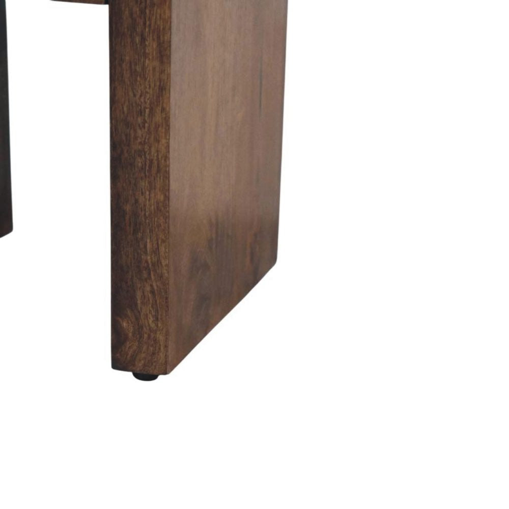 Berkshire Almond Curved 1 Drawer Nightstand