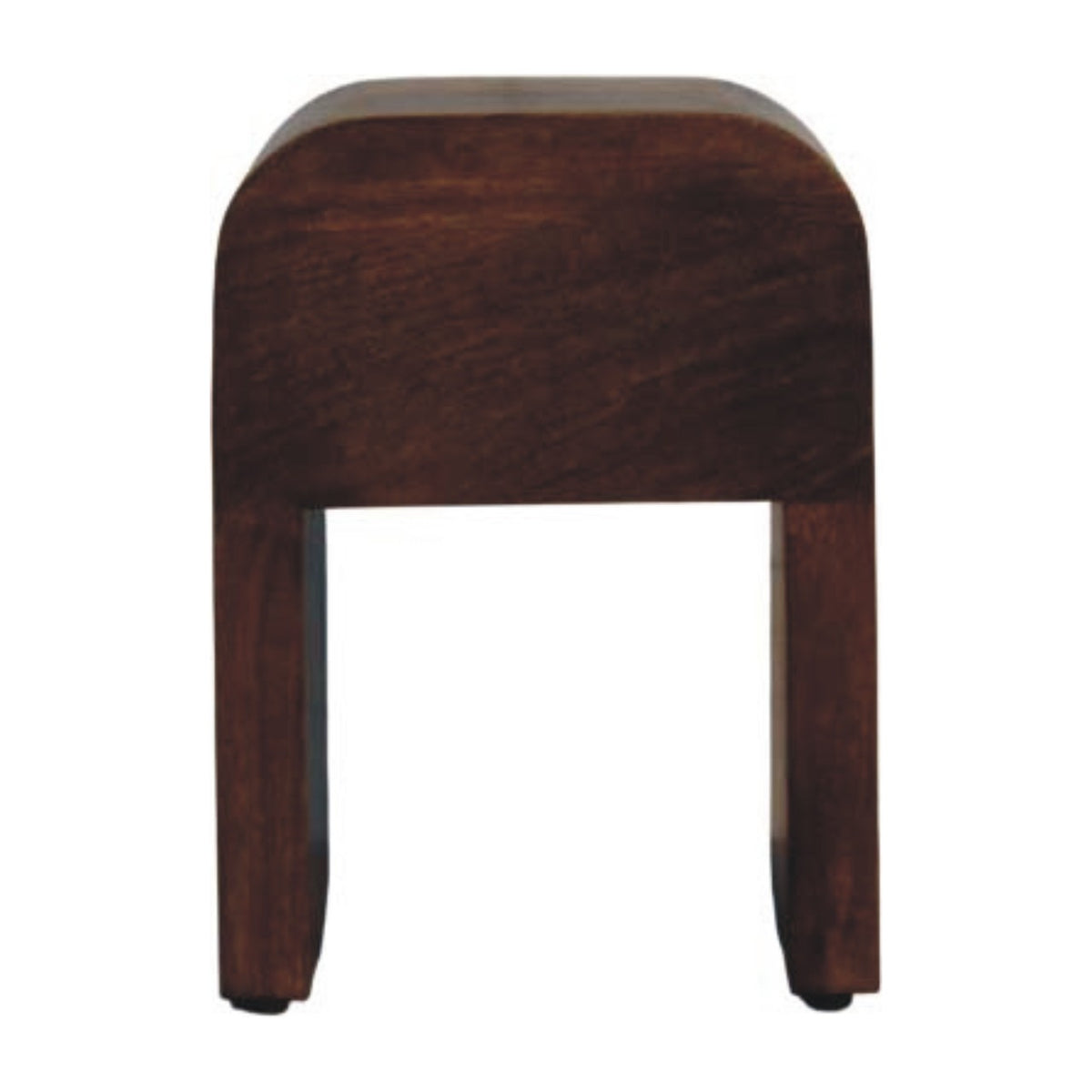 Berkshire Almond Curved 1 Drawer Nightstand