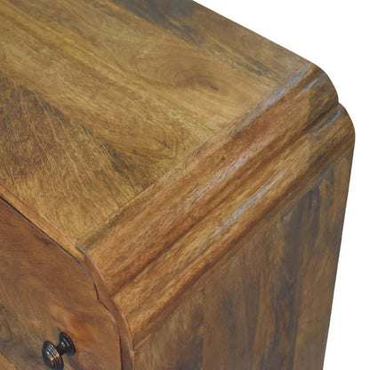 Ashland Amber Oak Scalloped Edge Chest