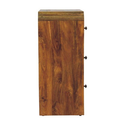 Ashland Amber Oak Scalloped Edge Chest