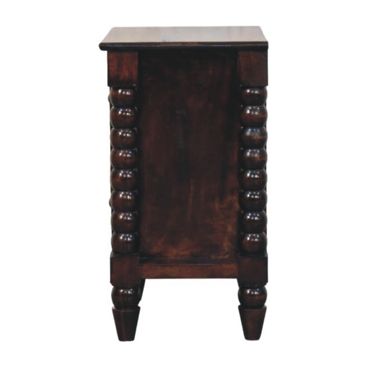 Savannah Spindle CA Walnut 2 Drawer Nightstand