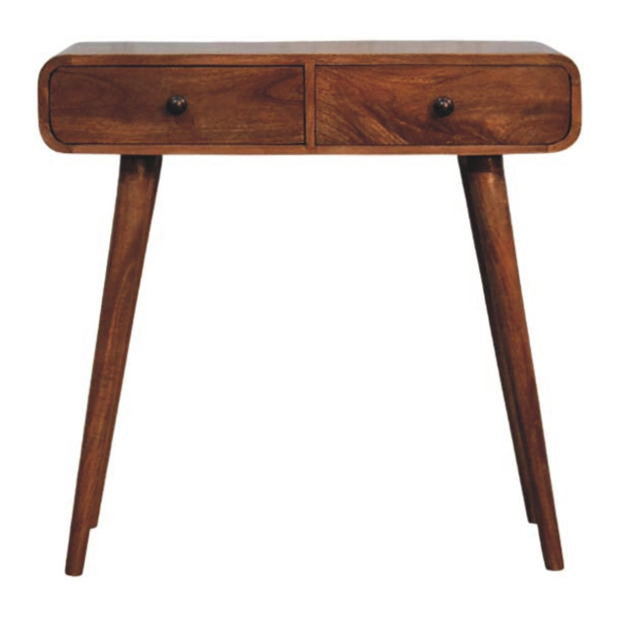 Nashville Curved 2-Drawer Console Table