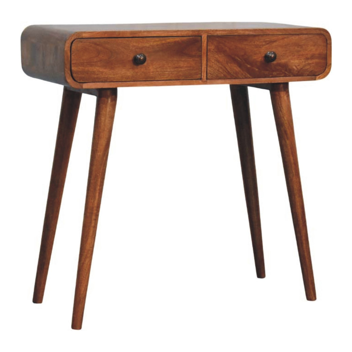 Nashville Curved 2-Drawer Console Table