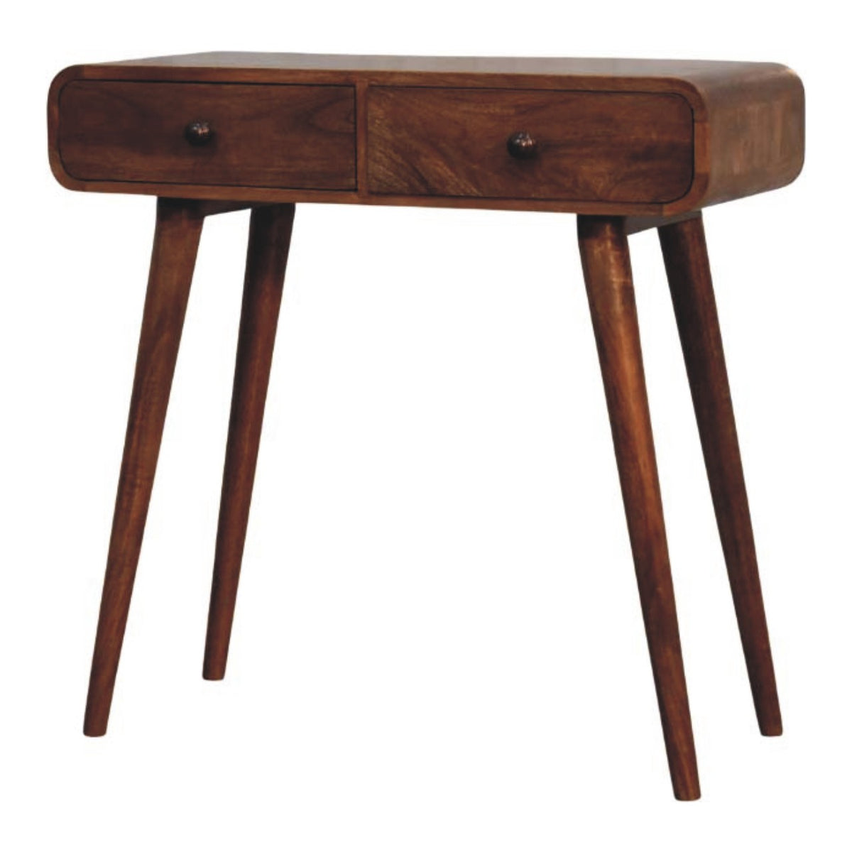 Nashville Curved 2-Drawer Console Table