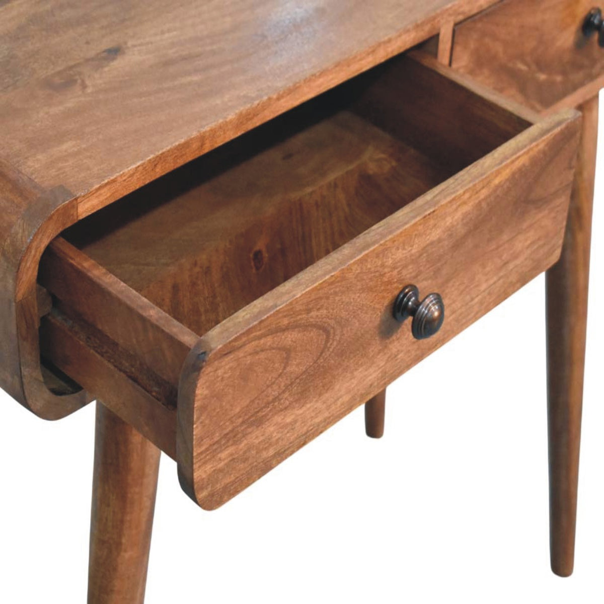 Nashville Curved 2-Drawer Console Table