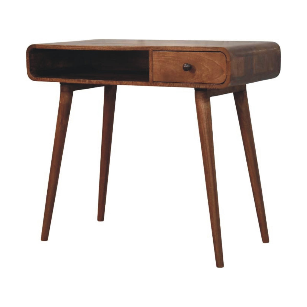Nashville Curved 1-Drawer Writing Desk