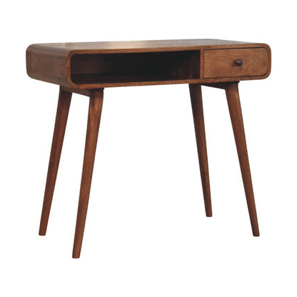 Nashville Curved 1-Drawer Writing Desk