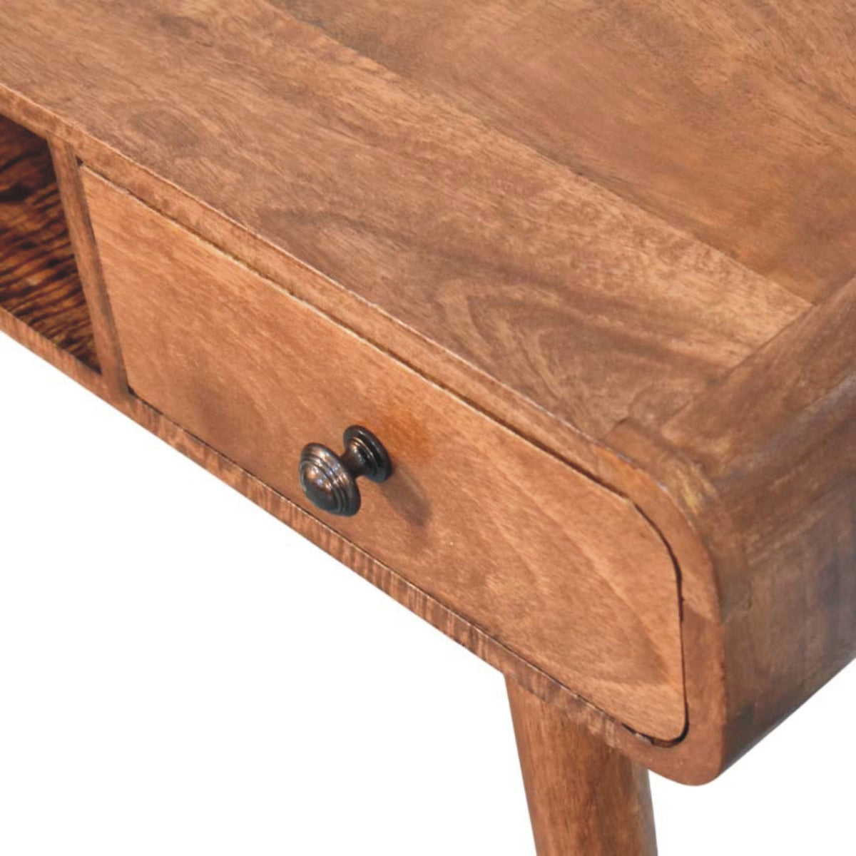 Nashville Curved 1-Drawer Writing Desk