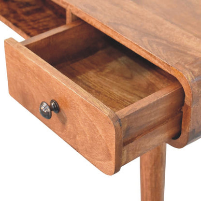 Nashville Curved 1-Drawer Writing Desk