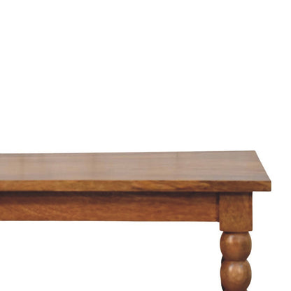 Savannah Spindle Amber Oak 2 Tier Coffee Table