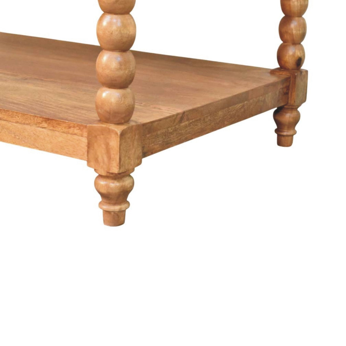 Savannah Spindle Amber Oak 2 Tier Coffee Table