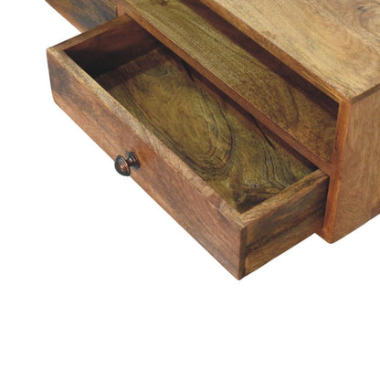 Taos Amber Oak Open Media Storage Unit