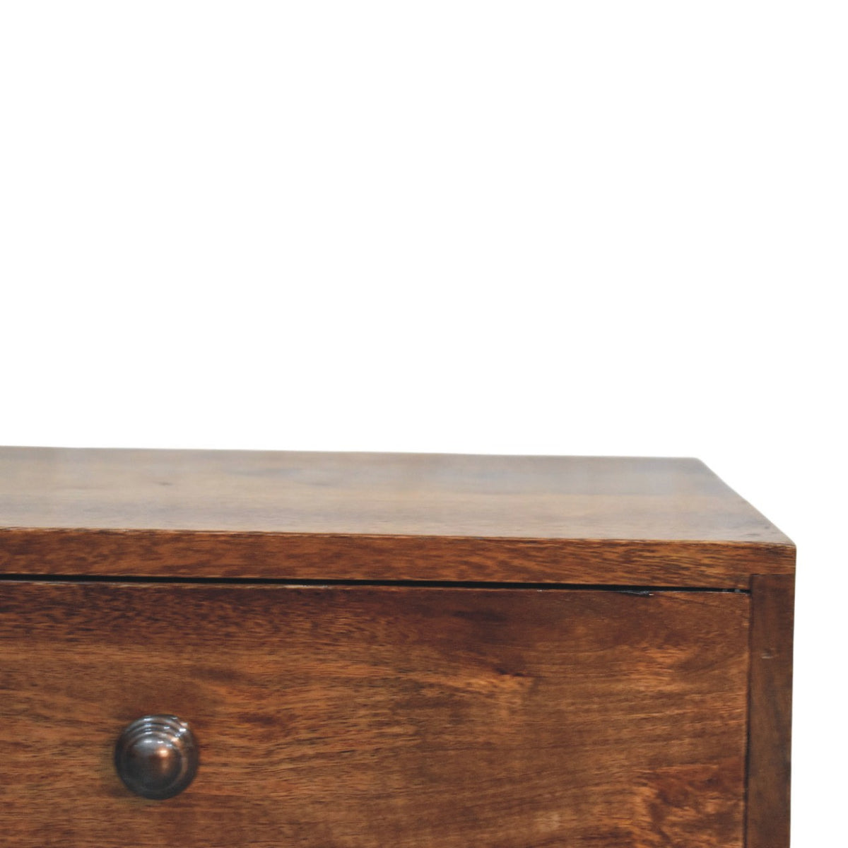 Roasted Almond Slim 2 Drawer Console Table
