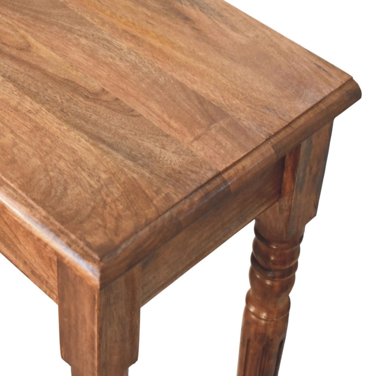 Carmel 3 Drawer Turned Leg Wood Console