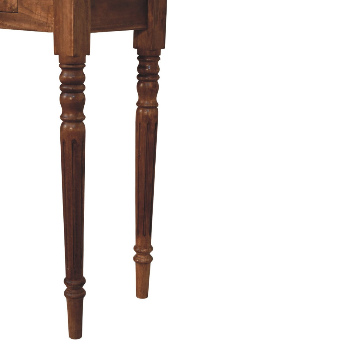 Carmel 3 Drawer Turned Leg Wood Console