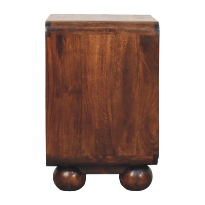 Malibu Rattan Walnut 2 Drawer Nightstand