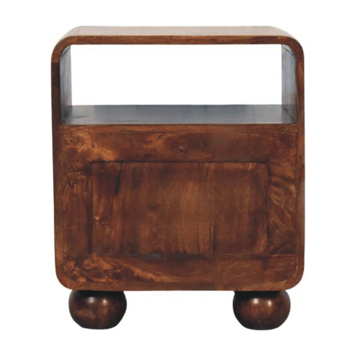 Malibu Rattan Walnut 2 Drawer Nightstand