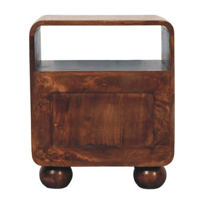 Malibu Rattan Walnut 2 Drawer Nightstand