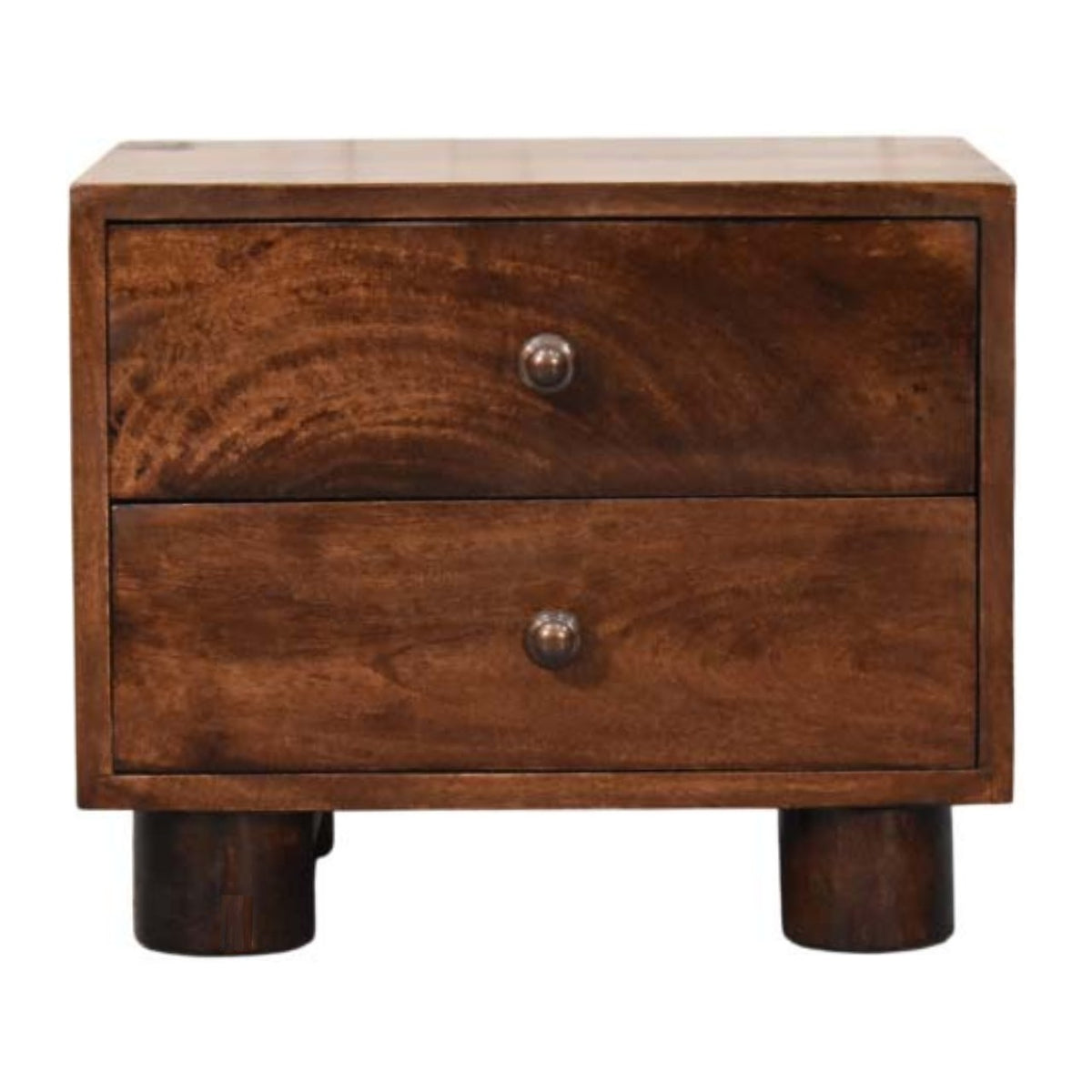 Montecito Walnut 2 Drawer Nightstand