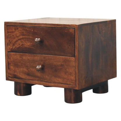 Montecito Walnut 2 Drawer Nightstand
