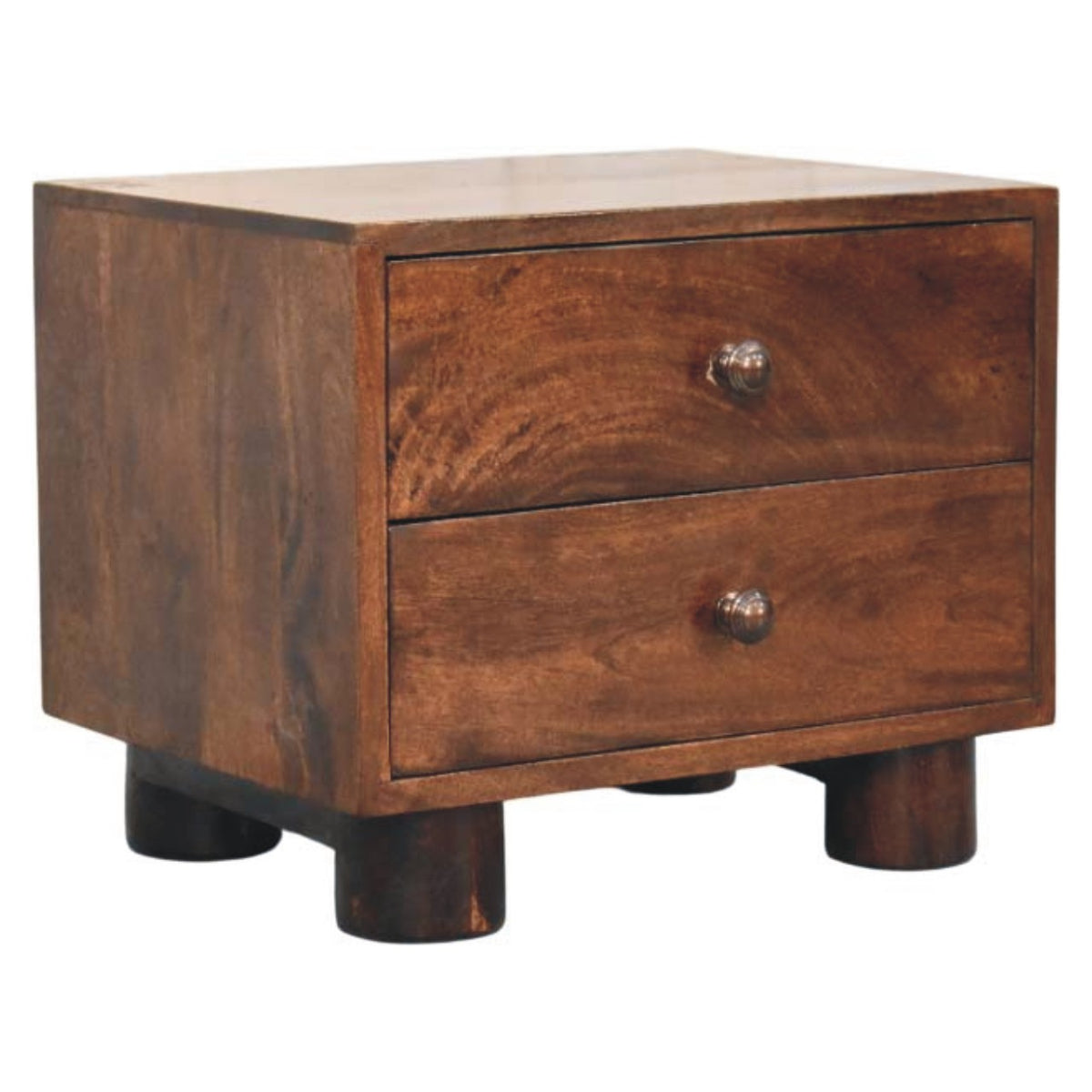 Montecito Walnut 2 Drawer Nightstand