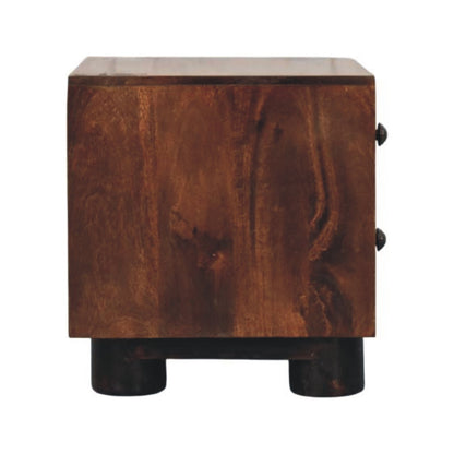 Montecito Walnut 2 Drawer Nightstand
