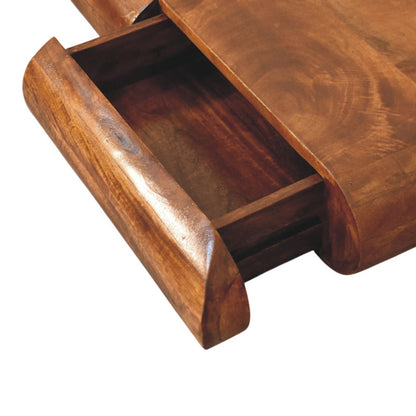 Marin Chestnut Linear Wood Console Table