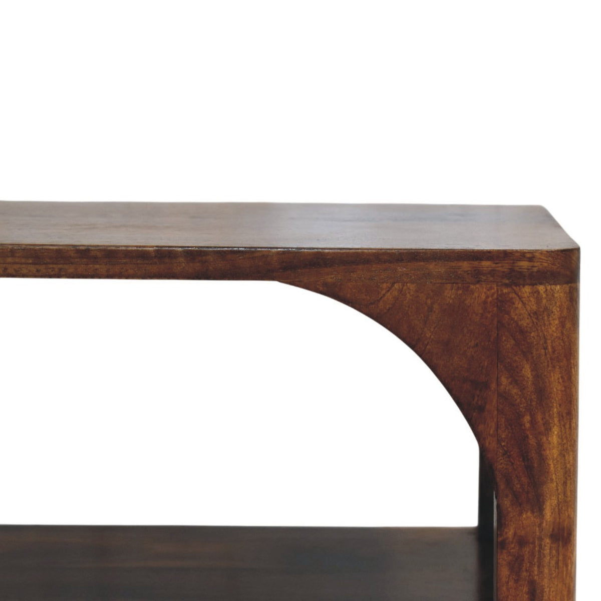 Arched Chestnut 1 Drawer Nightstand
