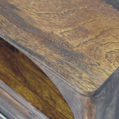 Arched Chestnut 1 Drawer Nightstand