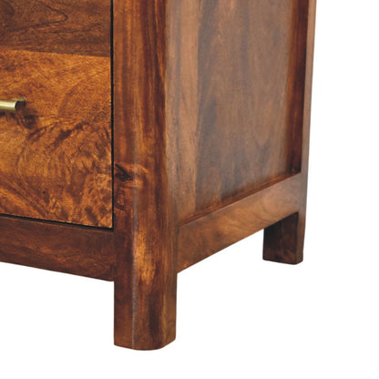 Arched Chestnut 1 Drawer Nightstand