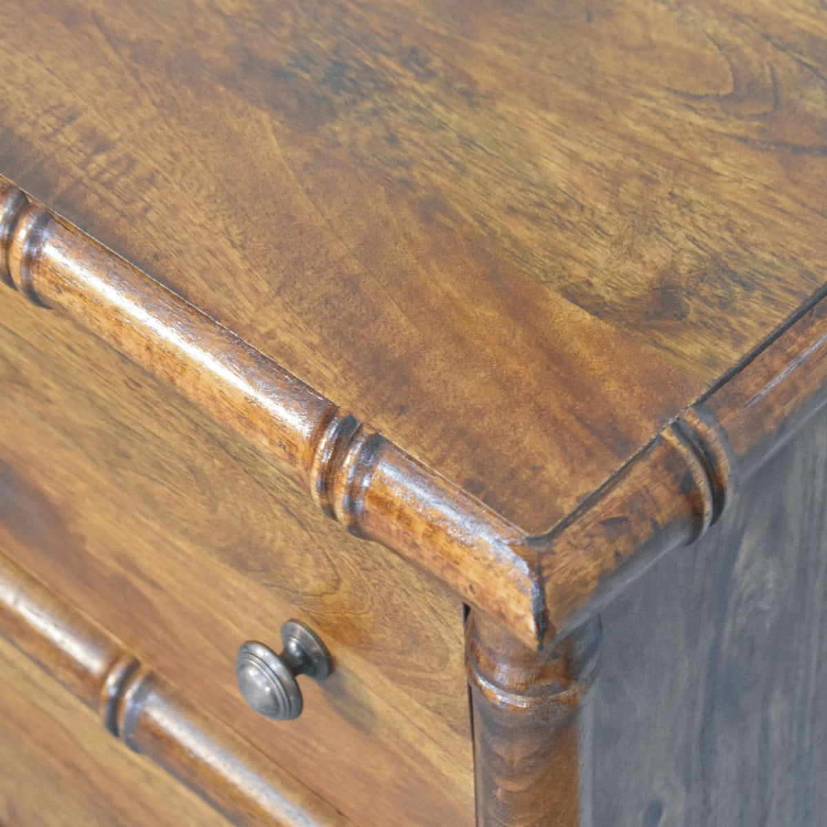 Key West Bamboo 3 Drawer Chestnut Chest