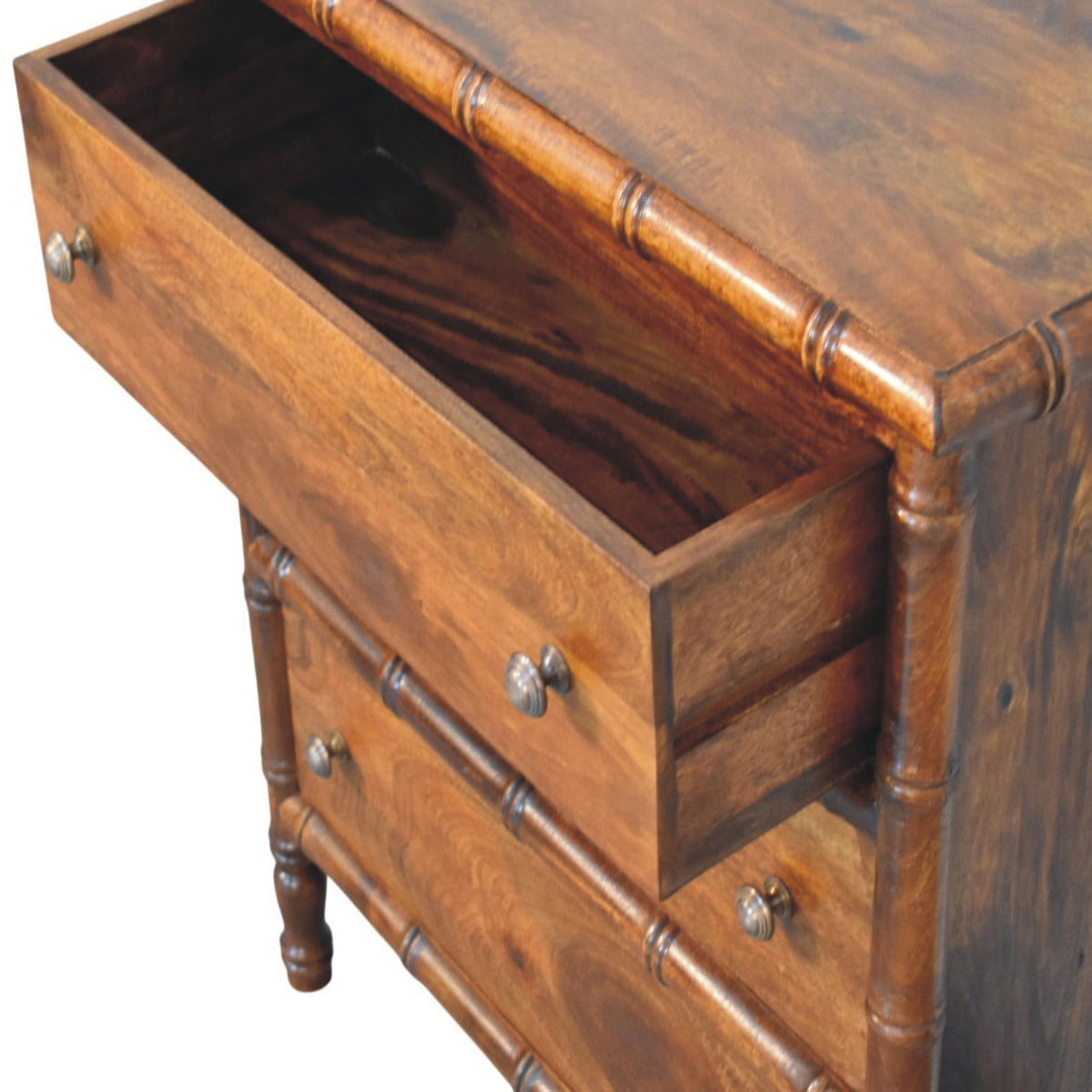 Key West Bamboo 3 Drawer Chestnut Chest