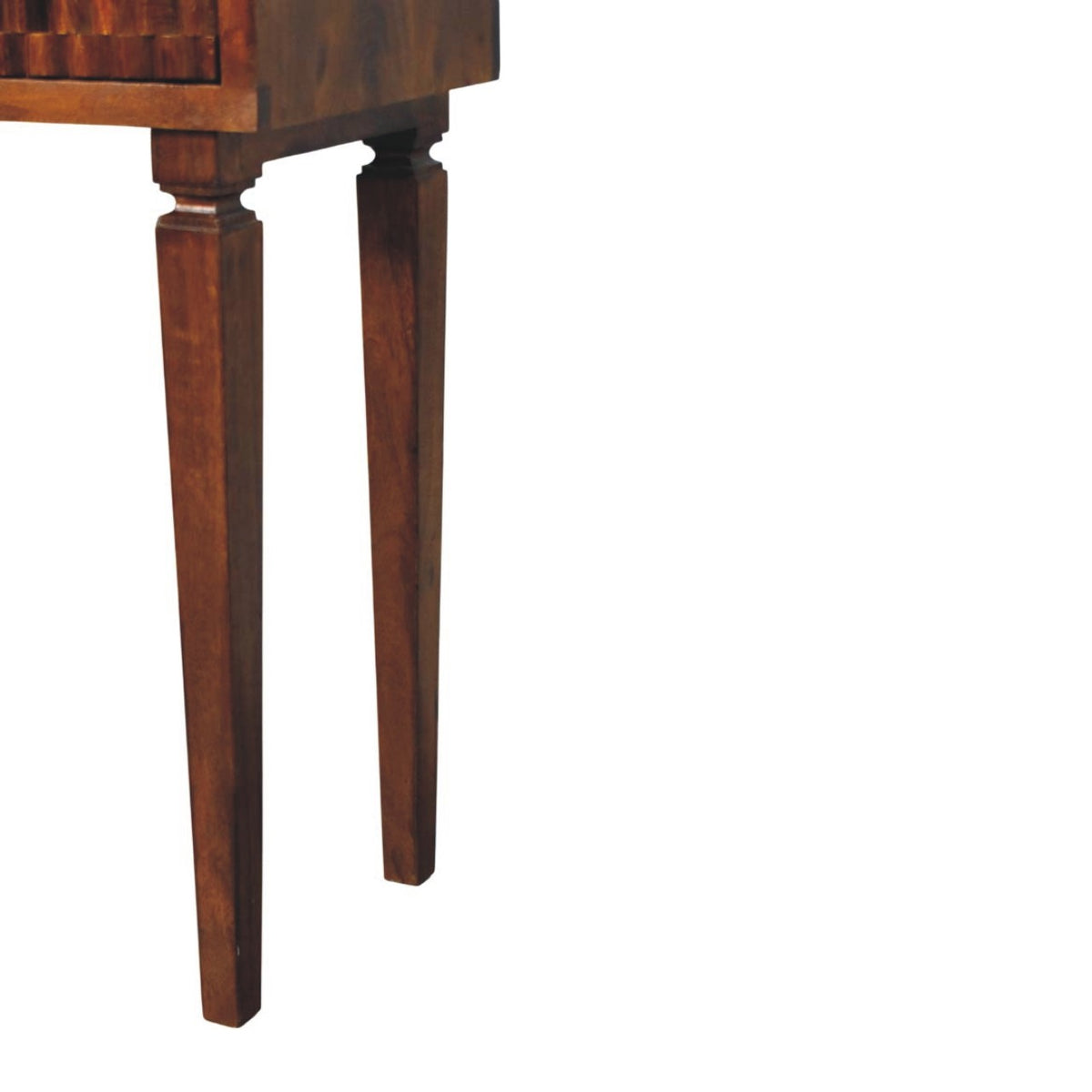 Santa Fe Carved Chestnut Wood Console Table