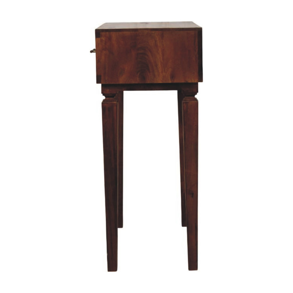 Santa Fe Carved Chestnut Wood Console Table