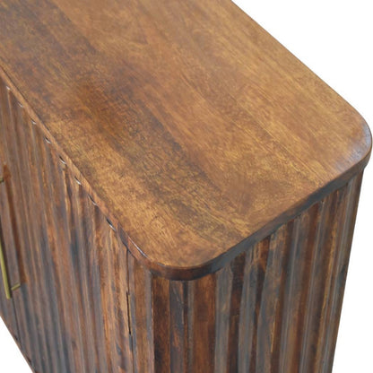 Highland Chestnut Curved 3 Drawer Sideboard