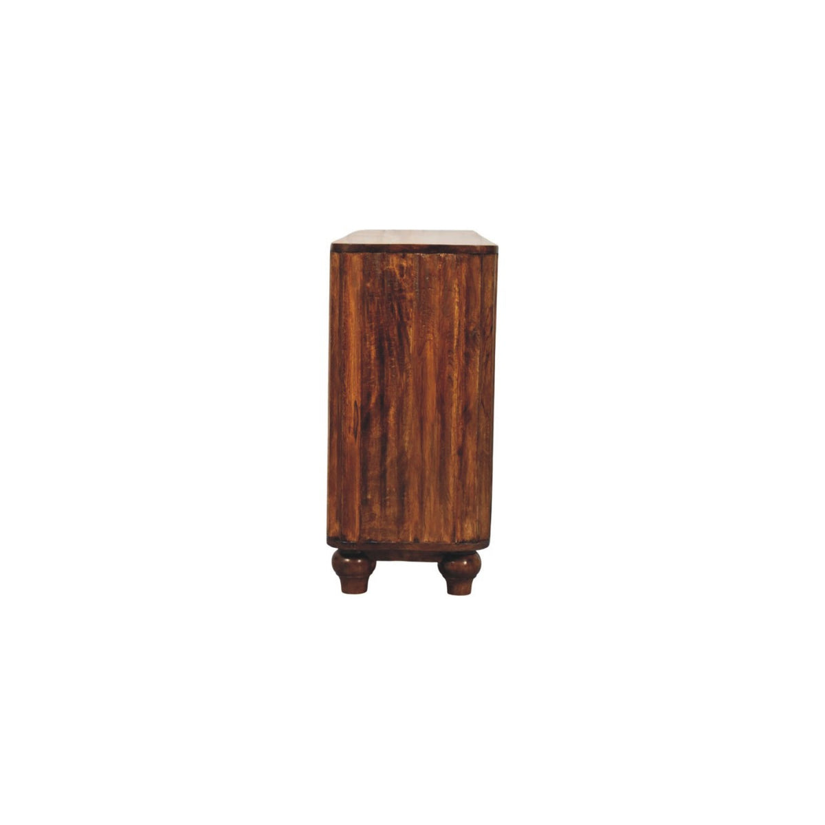 Highland Chestnut Curved 3 Drawer Sideboard