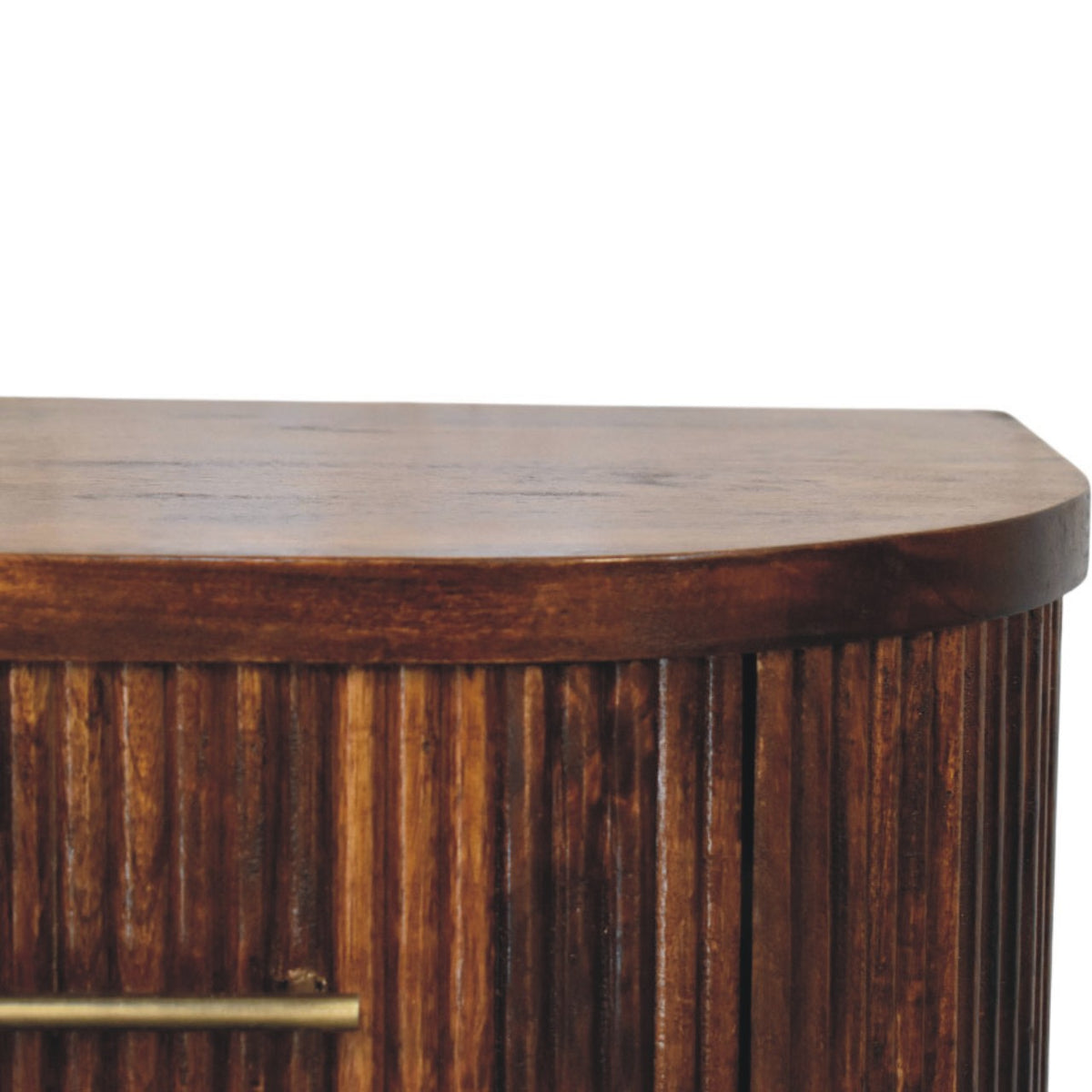 Highland Chestnut Ribbed Bedside Table