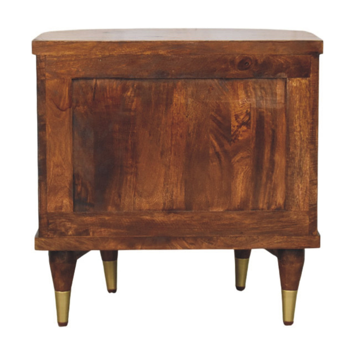 Highland Chestnut Ribbed Bedside Table