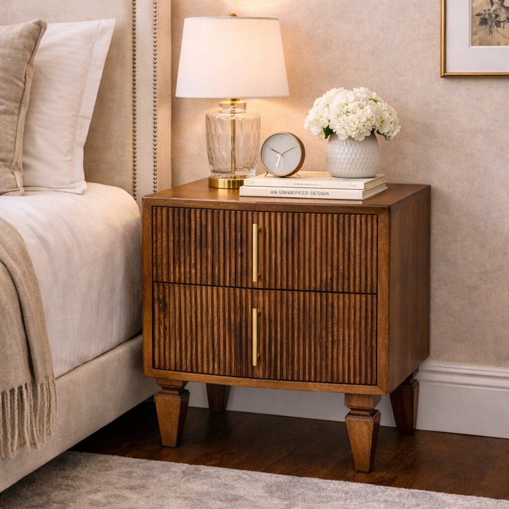 Highland Chestnut 2-Drawer Nightstand