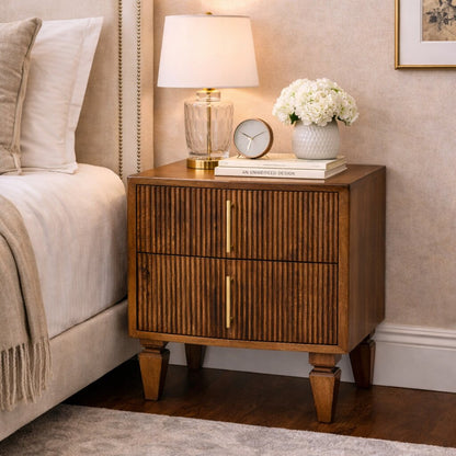 Highland Chestnut 2-Drawer Nightstand