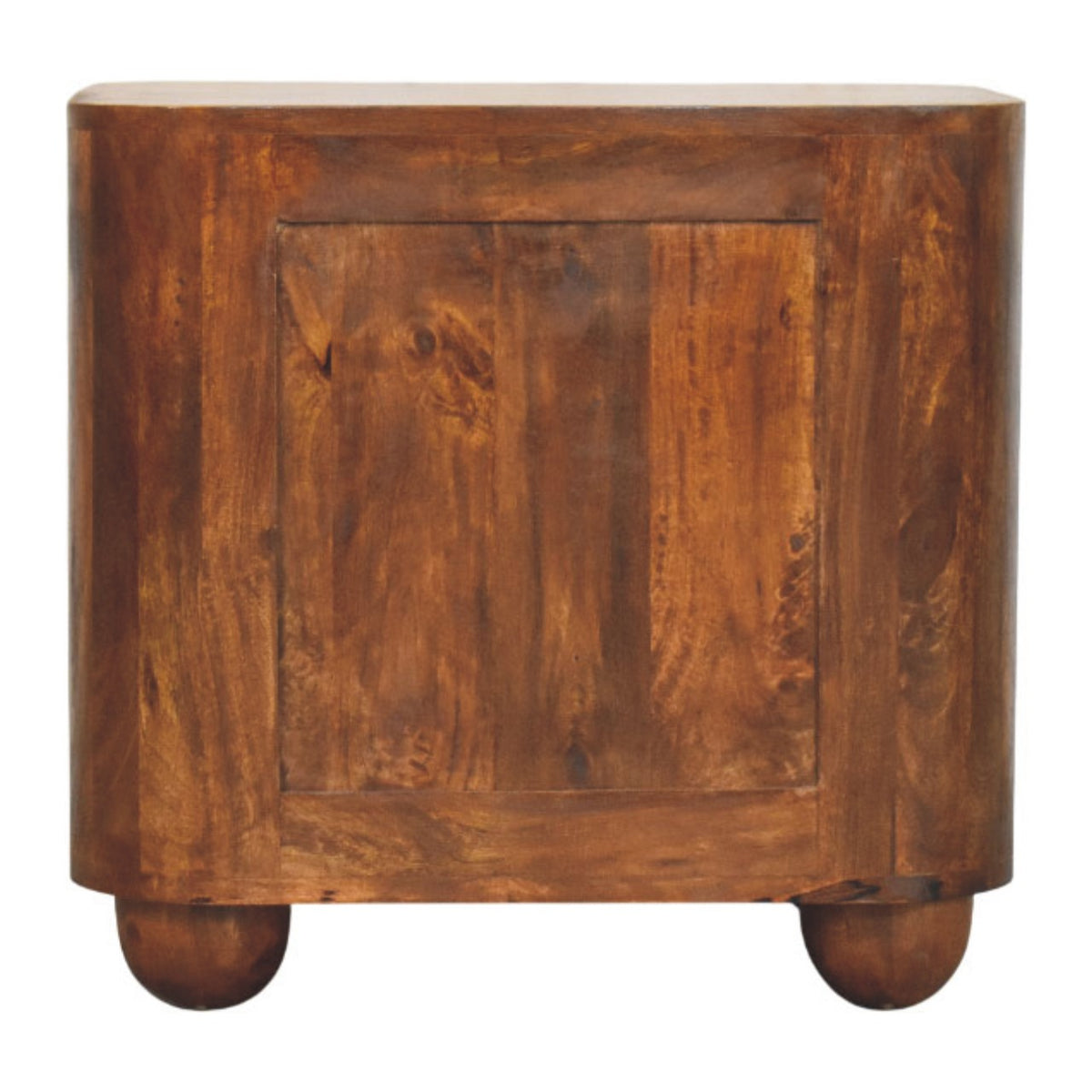 Highland Chestnut Curved Bedside Table