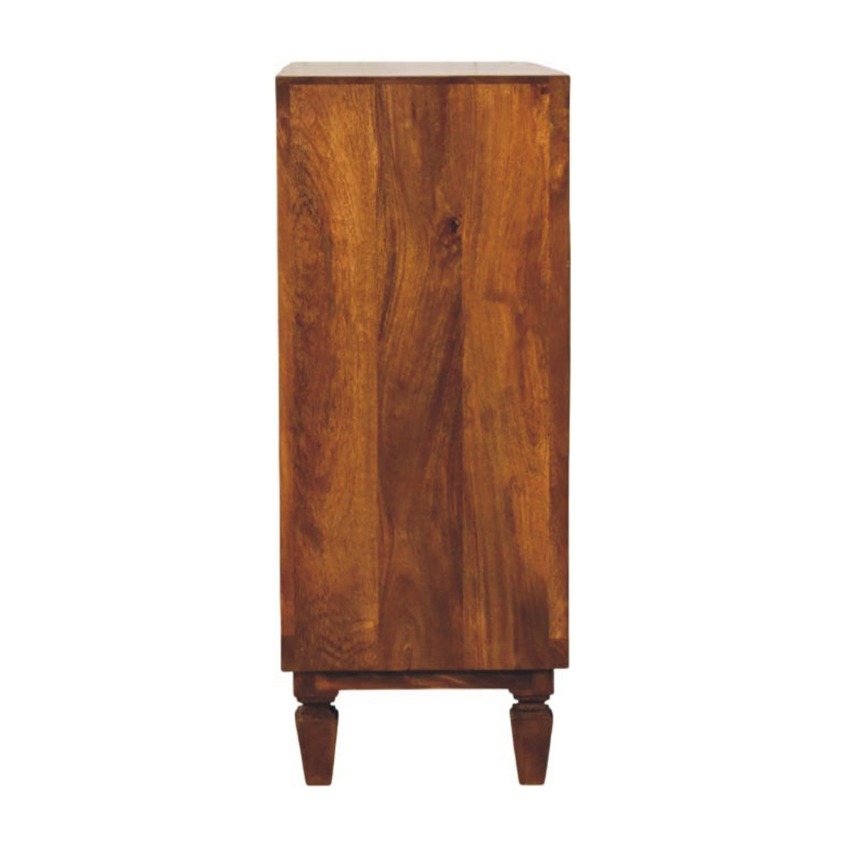 Santa Fe Carved Chestnut Wood Accent Cabinet