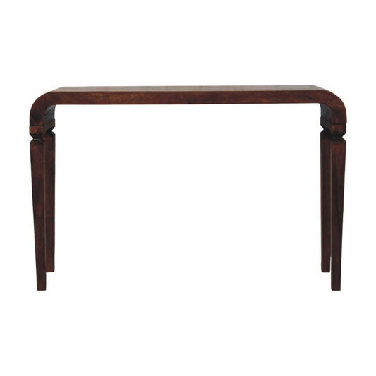 Boston Curved Solid Wood Console Table
