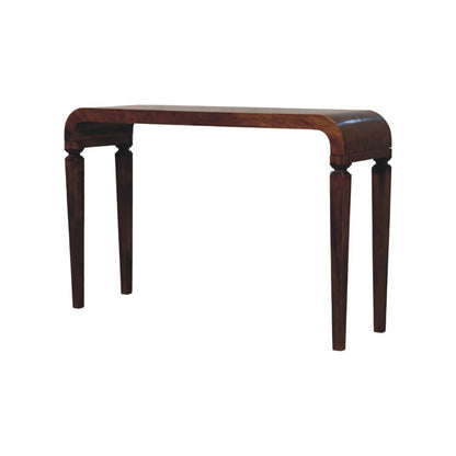 Boston Curved Solid Wood Console Table